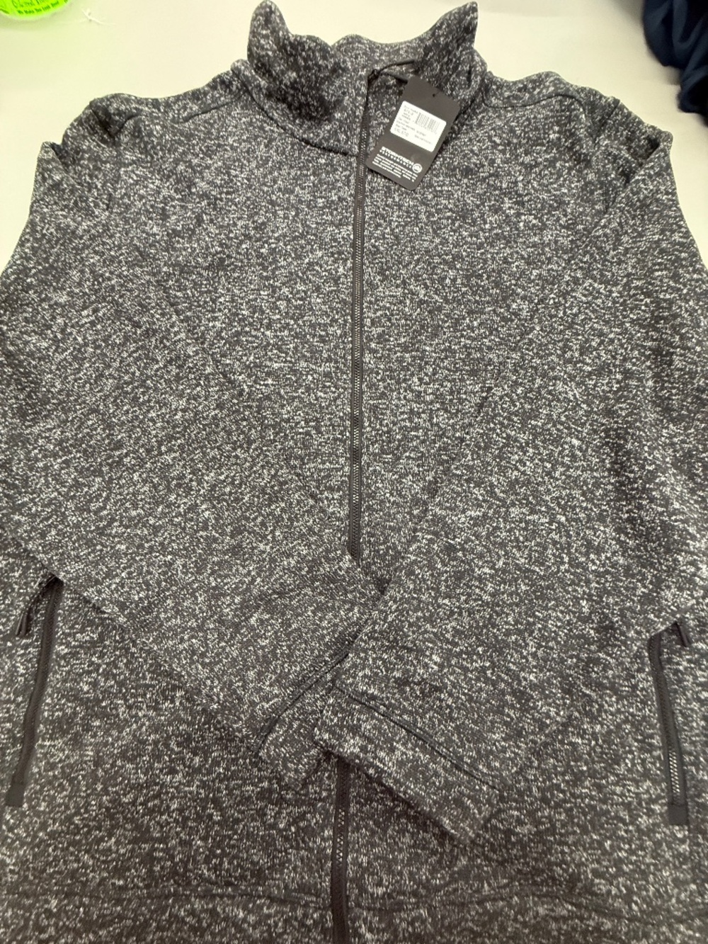 Stormtech men’s black heather sweater jacket